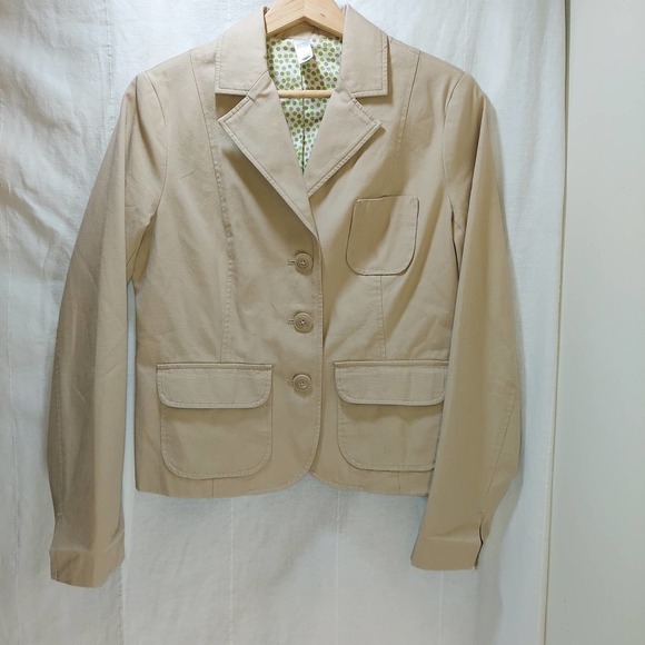 Old Navy Jackets & Blazers - COPY - VINTAGE Old Navy Brand Brown Jacket, Polka Dot Lining, Small